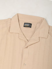 Matrix Knit Butterscotch Half Sleeve Shirt