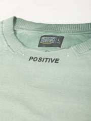 Positive Berly Green Half Sleeve T-Shirt