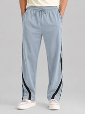Athletic Tape Light Grey Baggy Fit Trackpant
