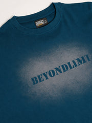 Beyond Limit Teal Blue Half Sleeve T-Shirt