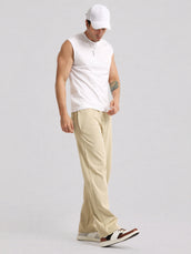 Canvas Baggy Fit Biscuit Track Pant