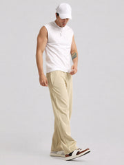 Canvas Baggy Fit Biscuit Track Pant