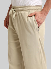Canvas Baggy Fit Biscuit Track Pant