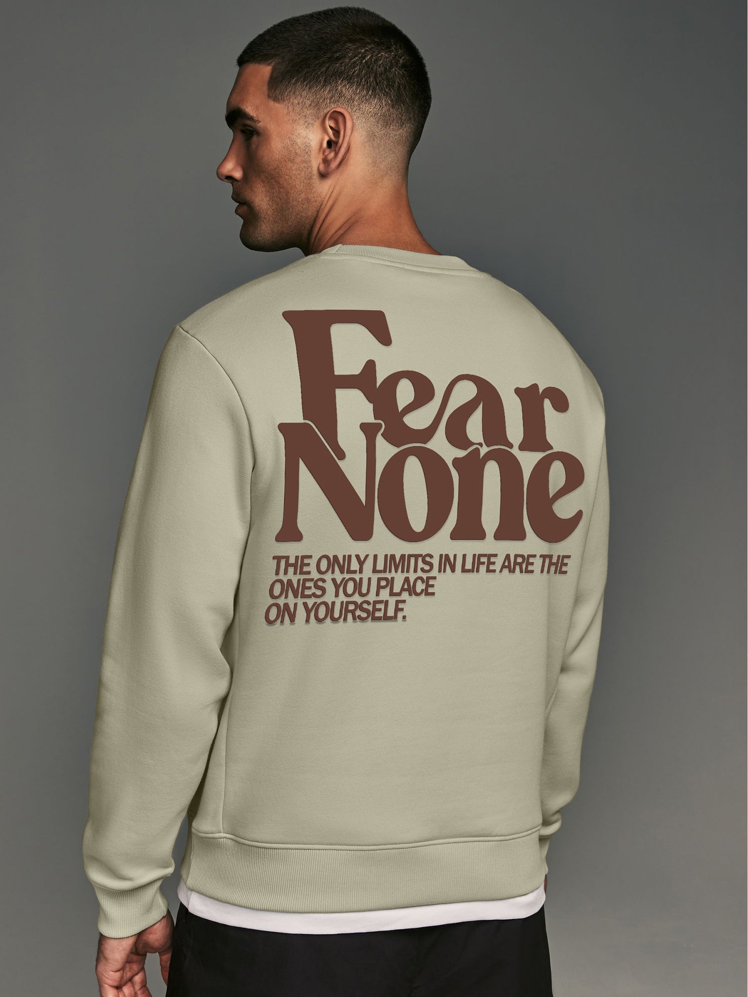 Beige Fear Sweatshirt