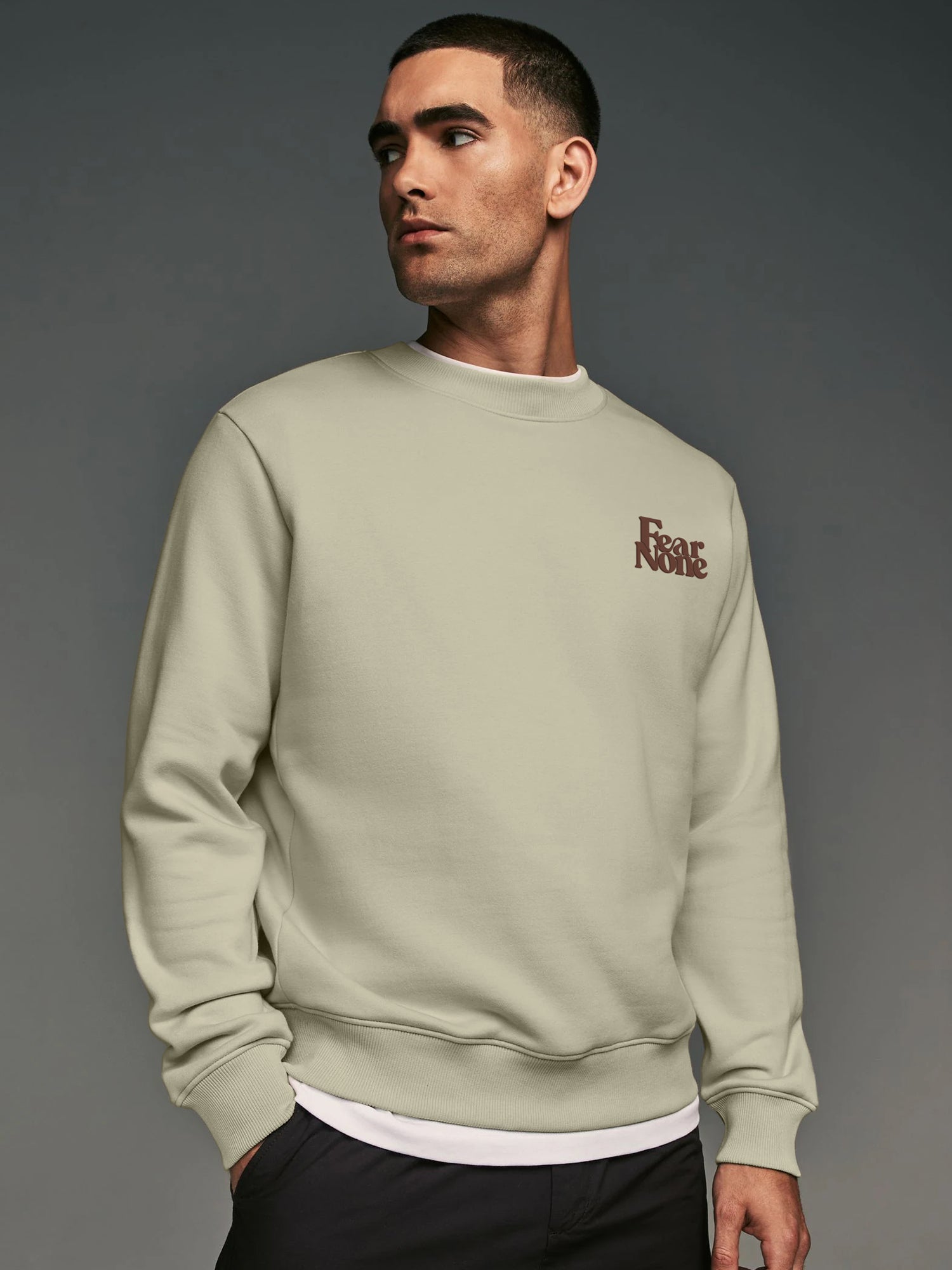 Beige Fear Sweatshirt