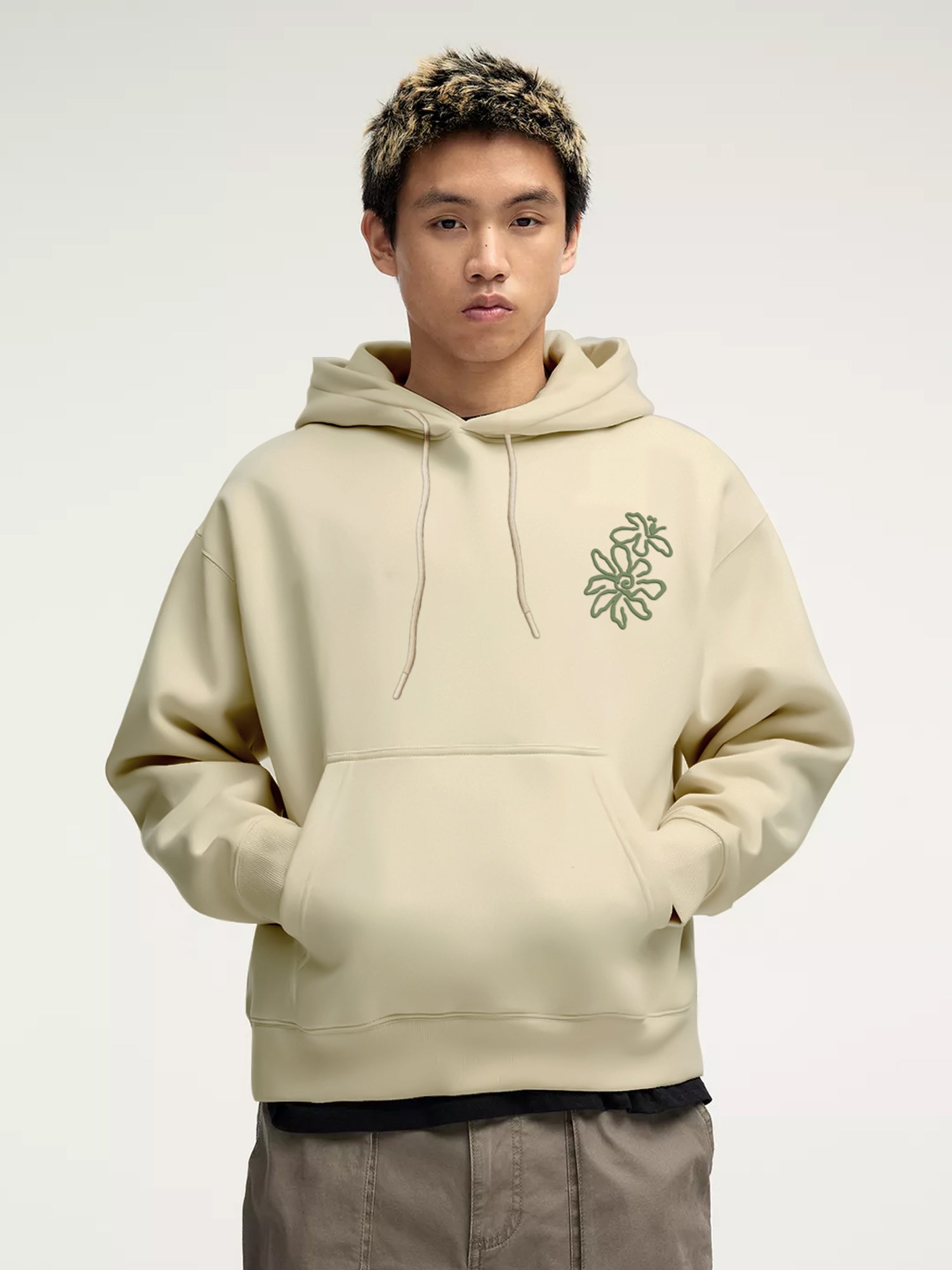 Seeds Cream Half White Sweatshirt