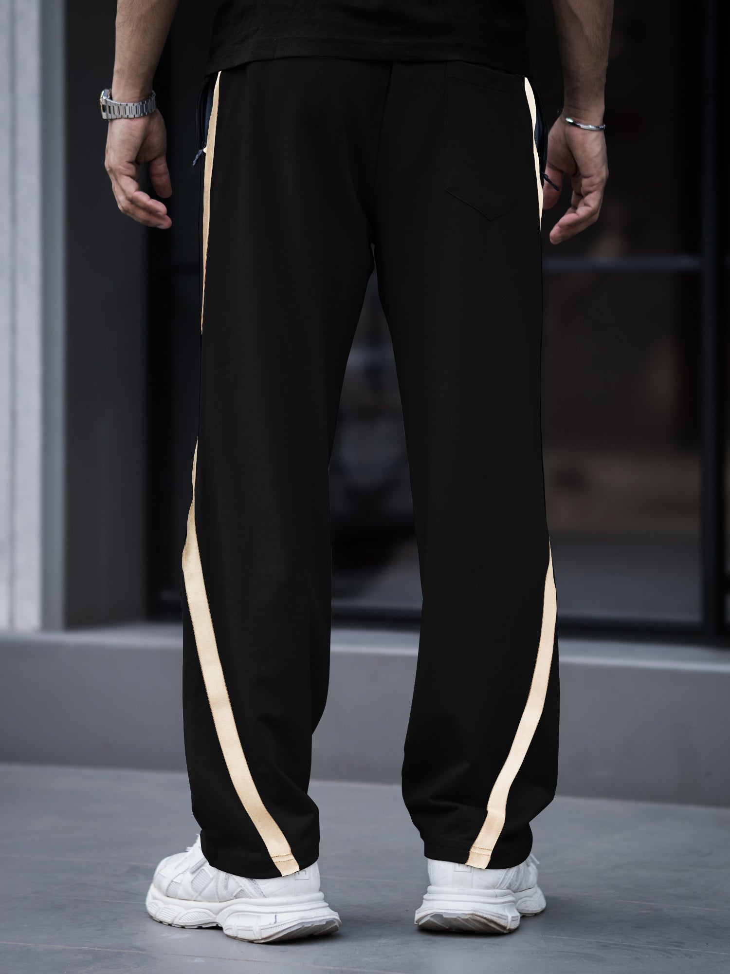 Cozemod Black Baggy Fit Pant