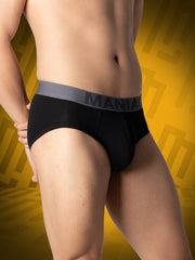 Cotton Black Brief