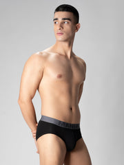 Cotton Black Brief