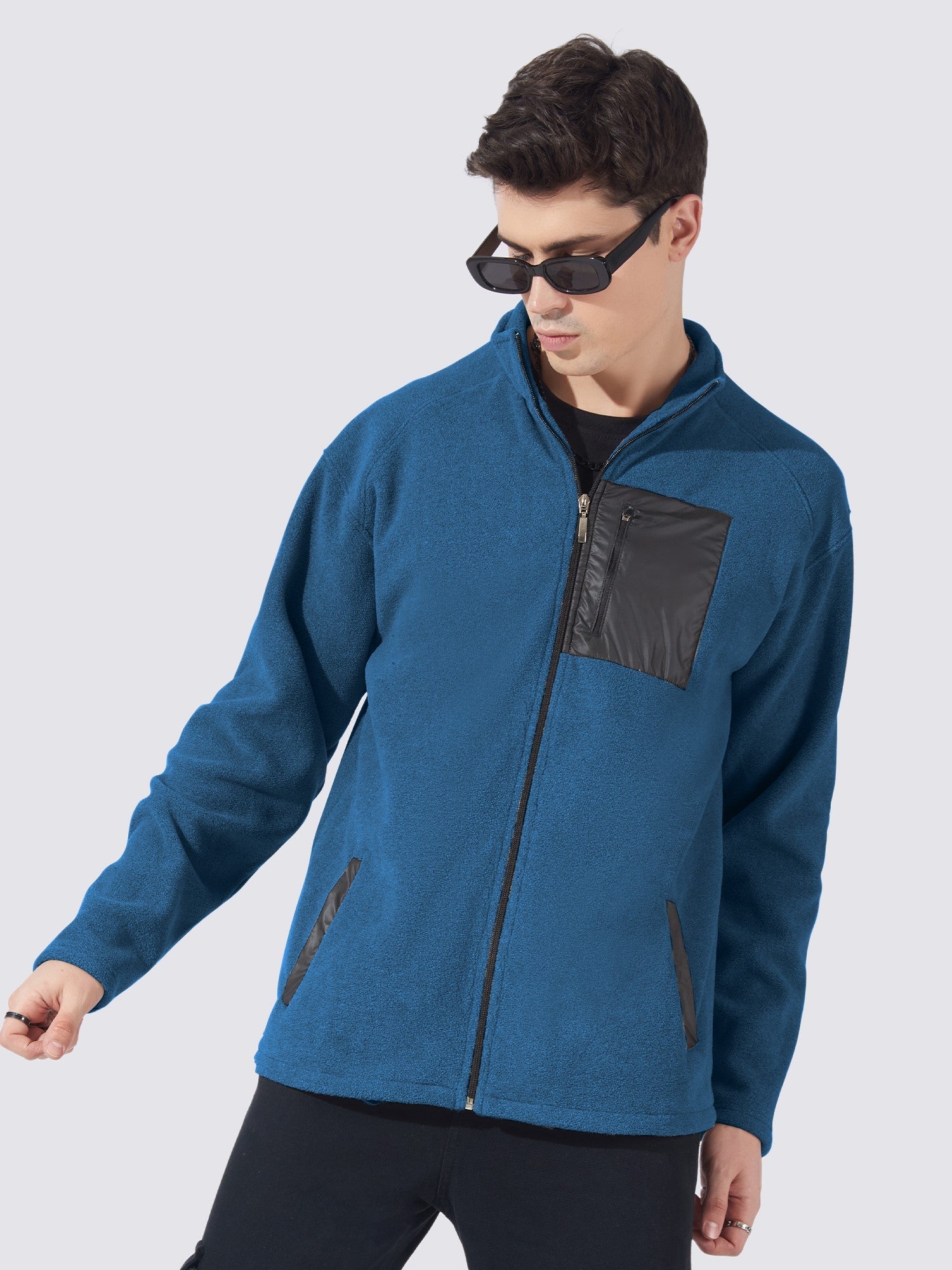 Solid Teal Blue Shacket