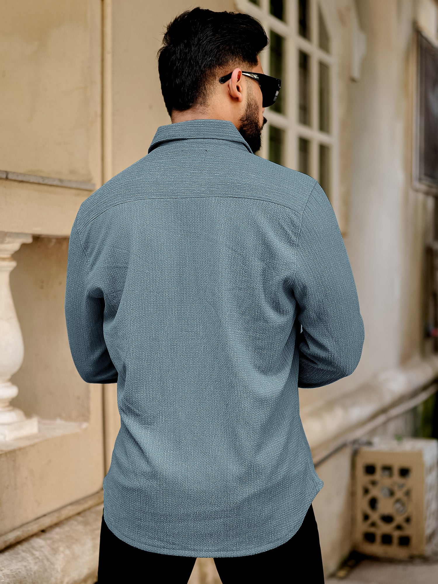 Bubble Blue Full Sleeve Shirt