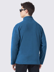 Solid Teal Blue Full Sleeve Shacket