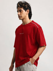 Bold Moves Red Half Sleeve T-Shirt