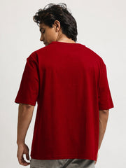 Bold Moves Red Half Sleeve T-Shirt