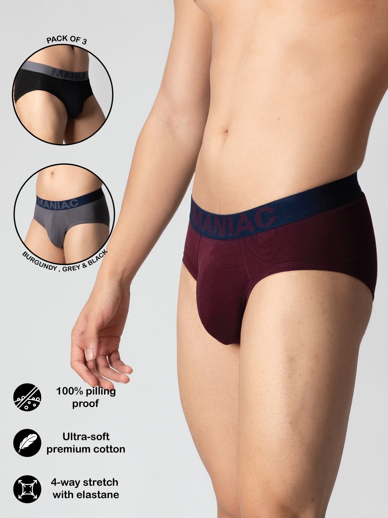 Cotton Brief Pack of 3