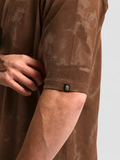 Garage Brown Half Sleeve T-Shirt