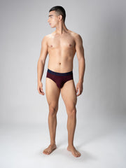Cotton Burgundy Brief