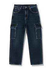 Baggy Navy Cargo Denim