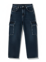 Baggy Navy Cargo Denim