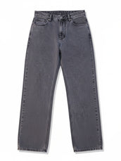 Grey baggy shadow bootcut jeans for men