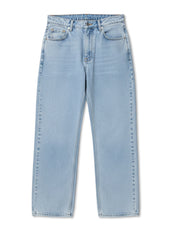 Sky fade baggy bootcut jeans for men