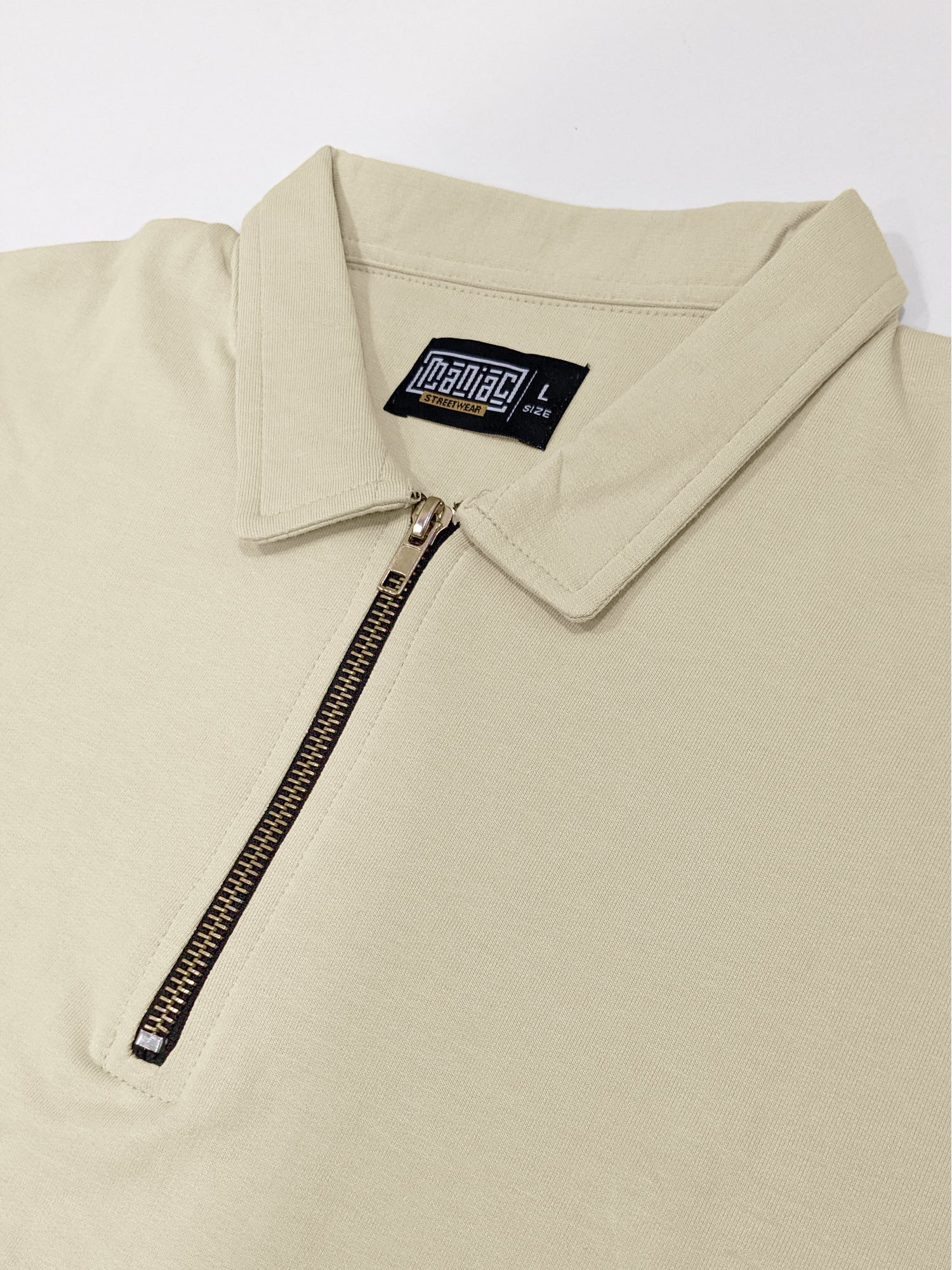 Updated Basics Beige Polo T-Shirt