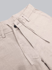 Madrad Linen Blend Beige Trouser