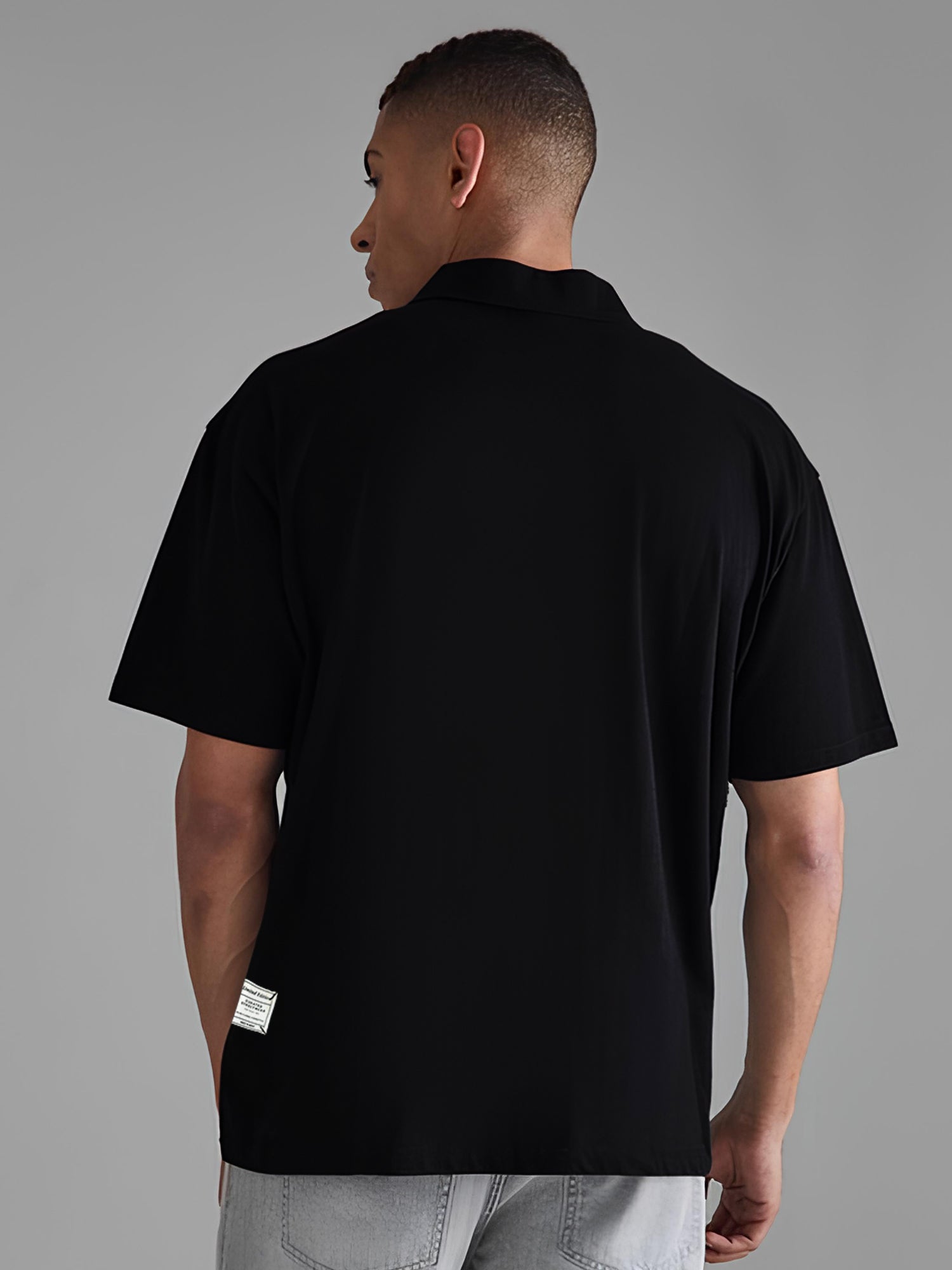 Updated Basics Black Polo T-Shirt