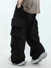 Parachute Umbrella Pocket Black Cargo