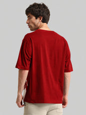 Race Car Red, Cyan Half Sleeve T-Shirt