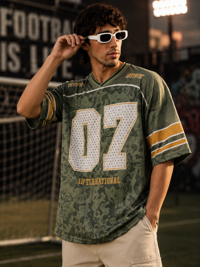 Mesh Jersey Green Tshirt