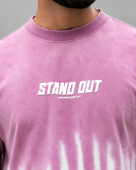 Pink Ombre Full Sleeve T-Shirt — Drop-Shoulder Tee for Men