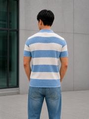 Blue Oversized T Shirt Men | Flatknit
