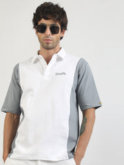 Houston White, Grey Half Sleeve Polo T-shirt