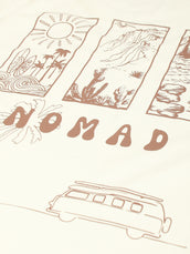 Nomad Cream, Brown Half Sleeve T-Shirt