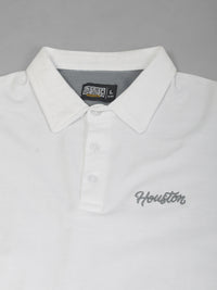 Houston White, Grey Half Sleeve Polo T-shirt