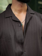 Tangled Dark Grey Half Sleeve Shirt
