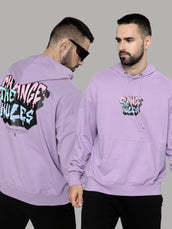 Change Rules Lavender Loose fit Full Sleeve Sweatshirt