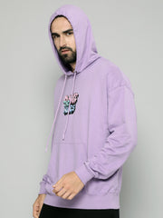 Change Rules Lavender Loose fit Full Sleeve Sweatshirt