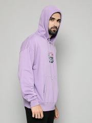 Change Rules Lavender Loose fit Full Sleeve Sweatshirt