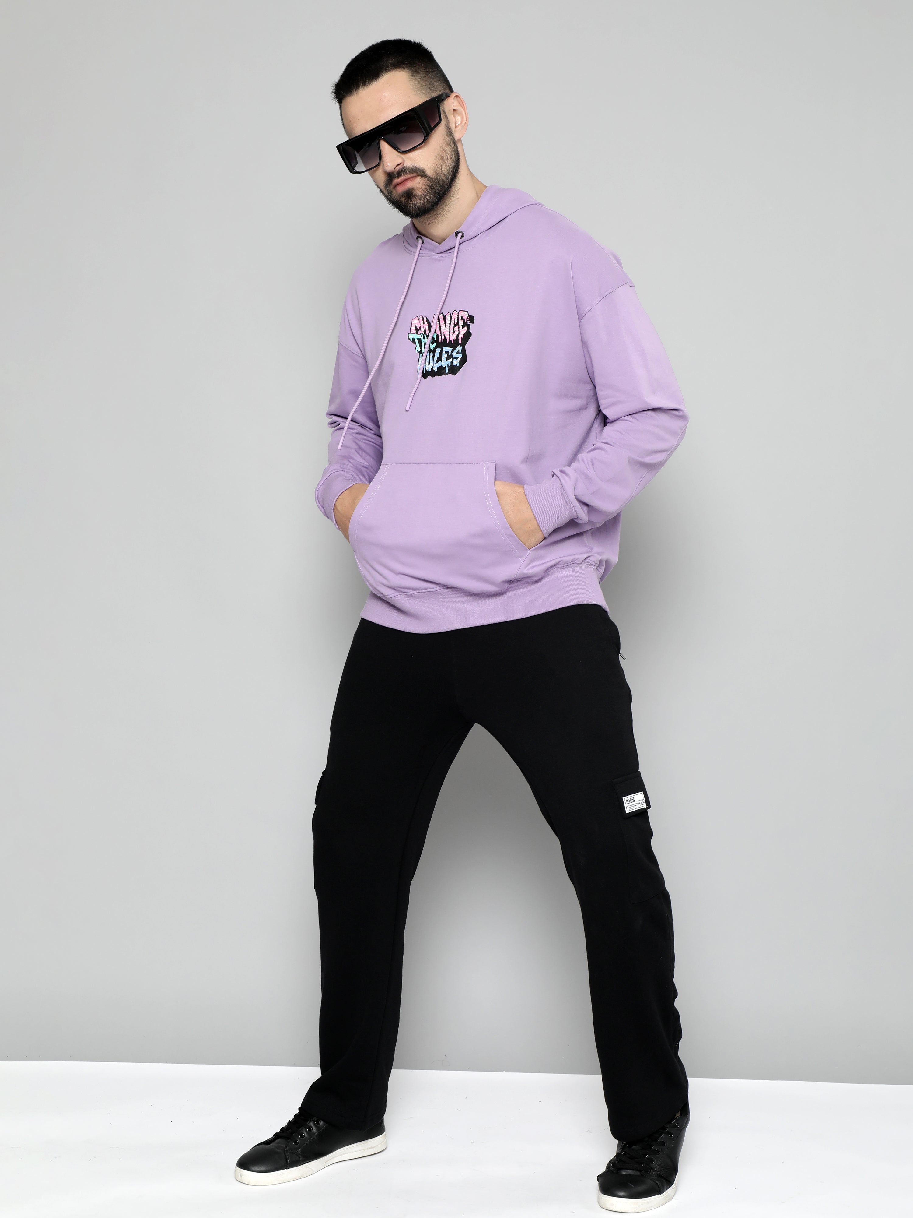 Change Rules Lavender Loose fit Sweatshirt