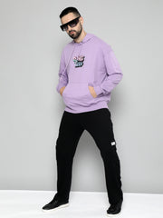 Change Rules Lavender Loose fit Full Sleeve Sweatshirt