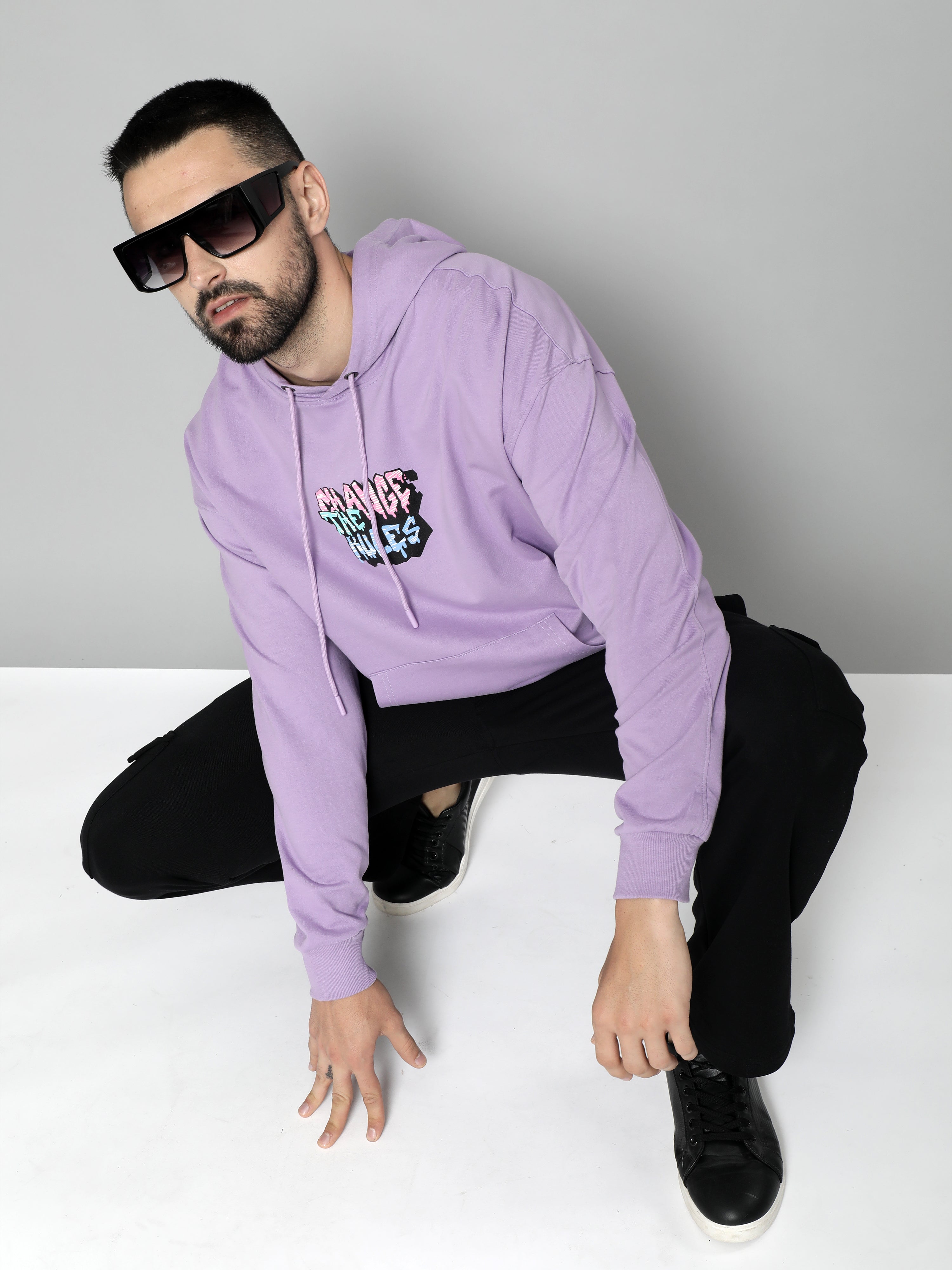 Change Rules Lavender Loose fit Sweatshirt