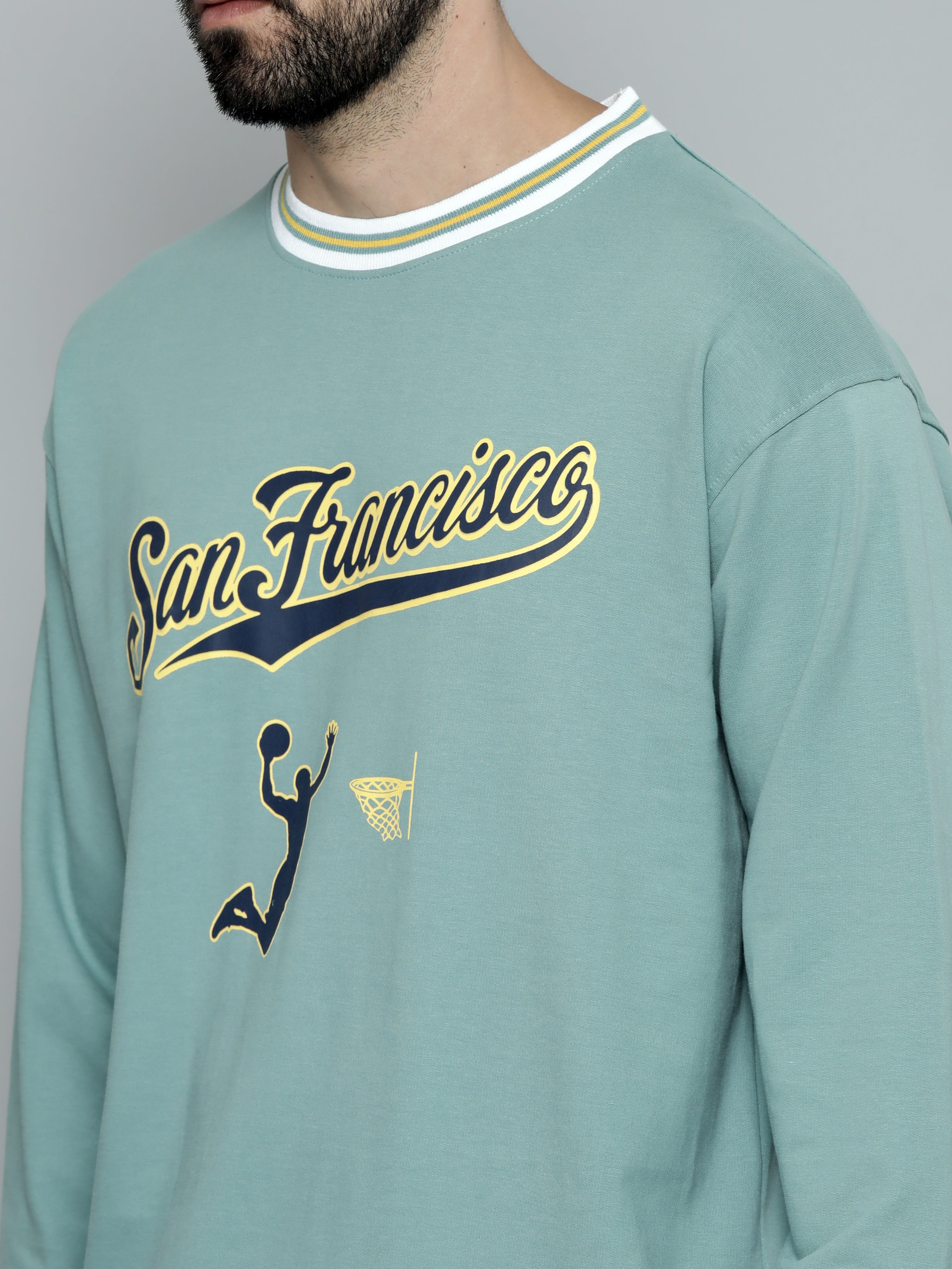 Sanfrancisco Berly Green FullSleeve T-Shirt