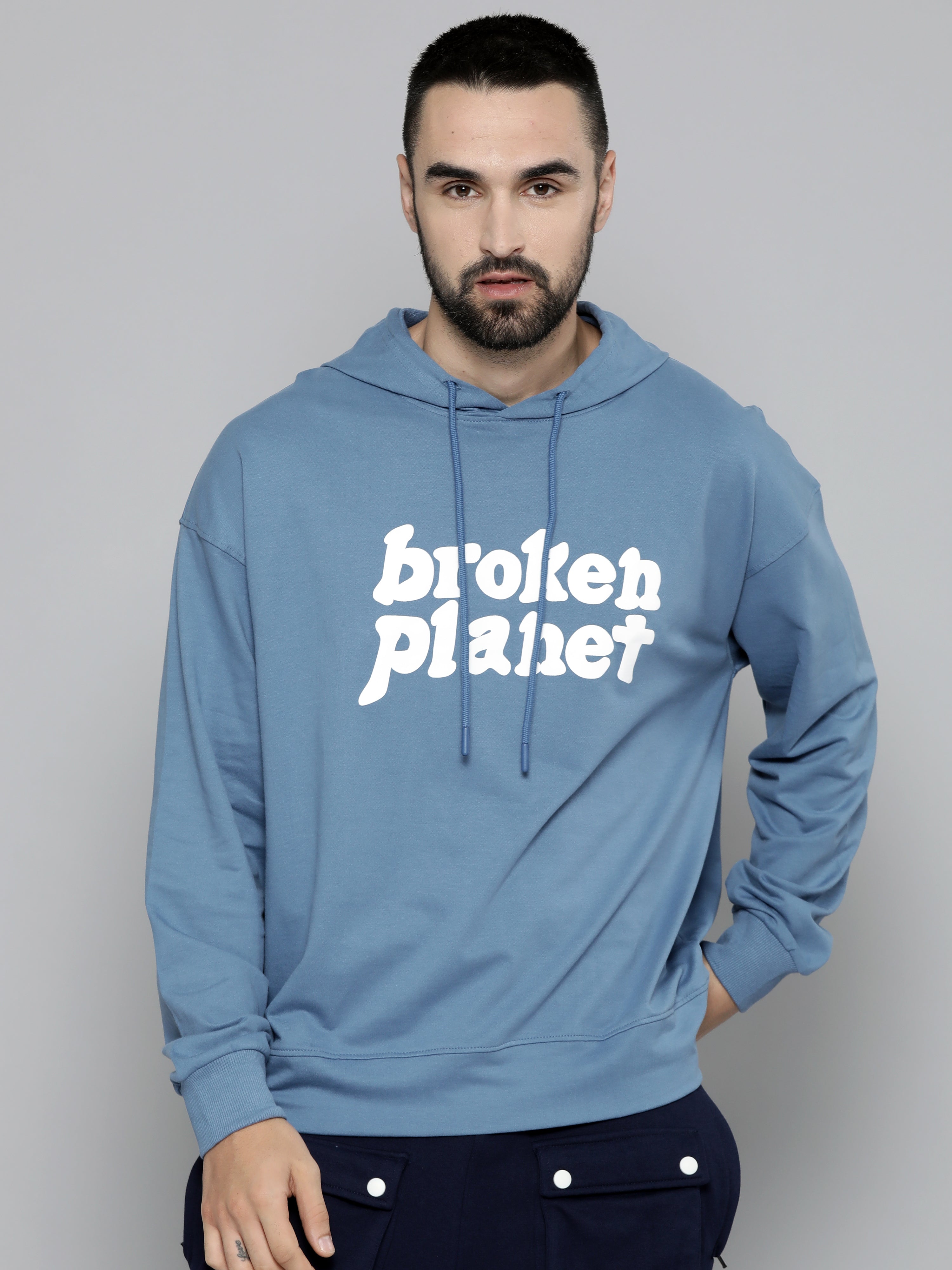 Broken Planet Denim Blue Sweatshirt