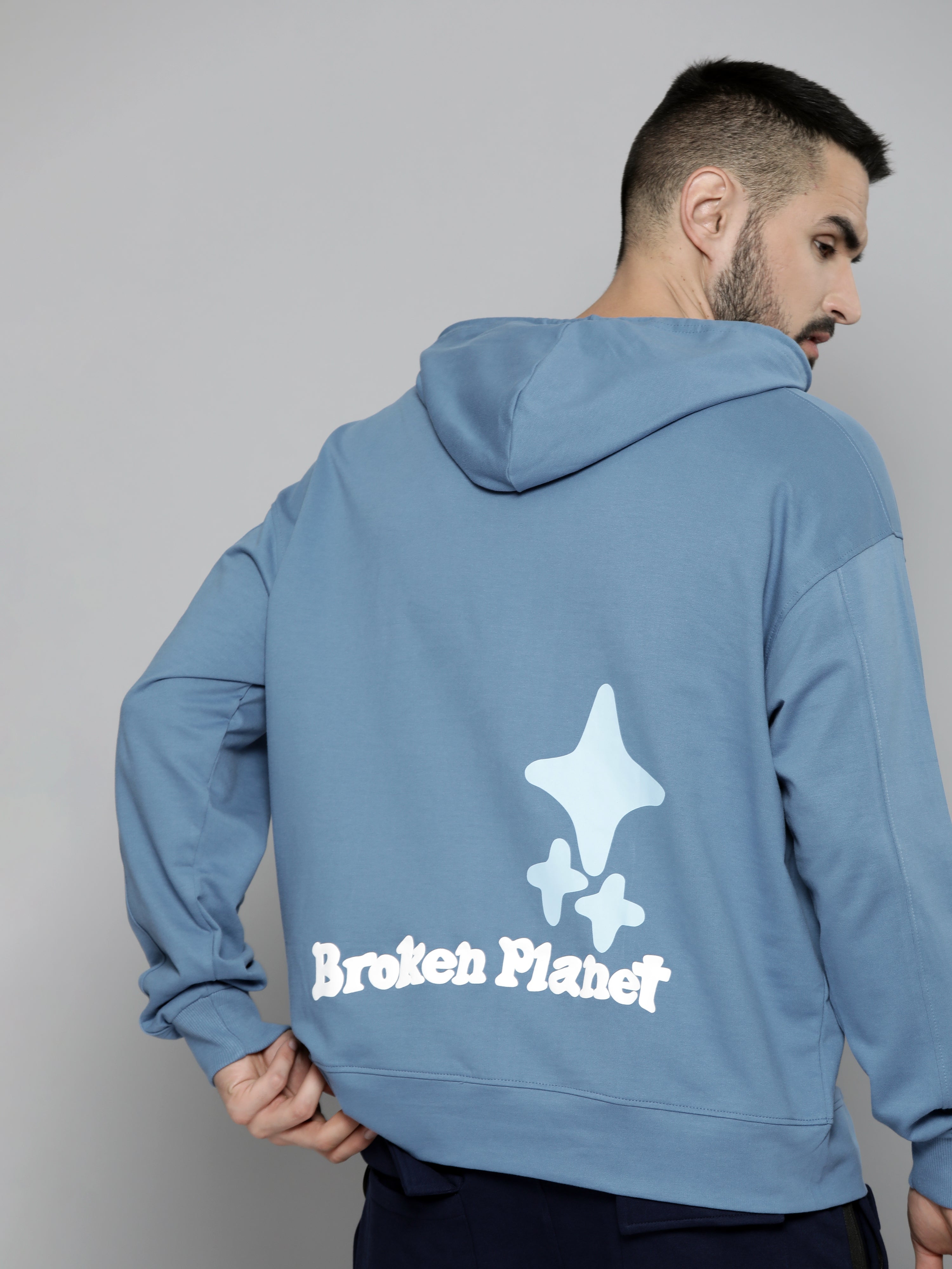 Broken Planet Denim Blue Sweatshirt