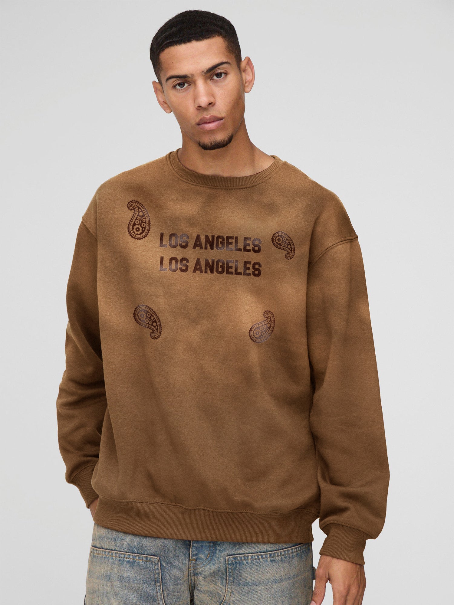 Losangles Brown Sweatshirt