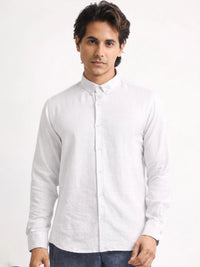 Super Twill White Full Sleeve Shirt