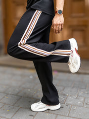 Tri-Color Black Trackpant