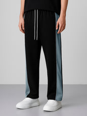 Bold Panel Black Pant